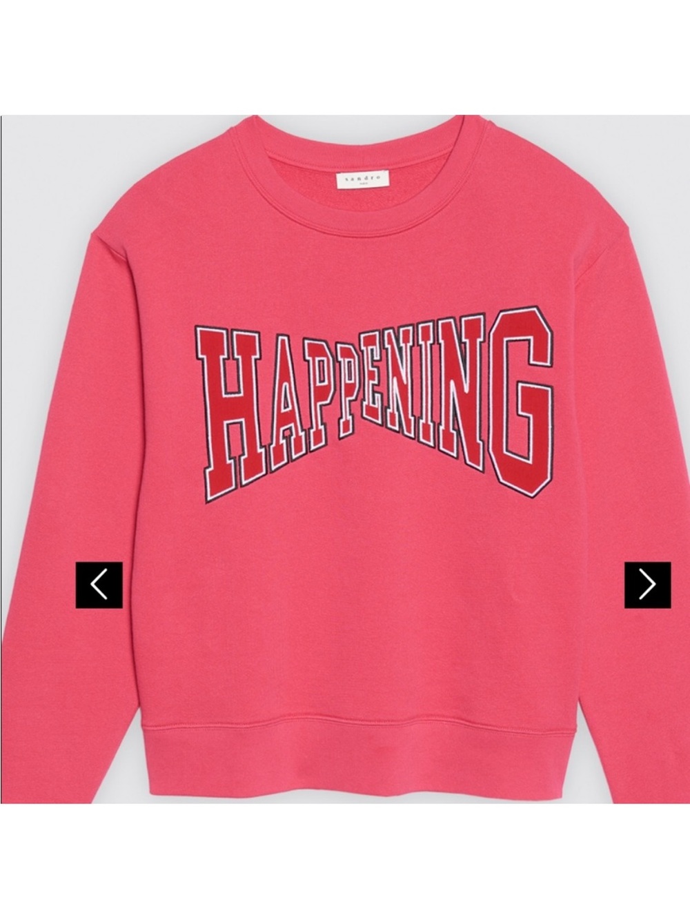 Sandro Happening Sweatshirt Fushia